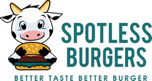 Logo at Spotless Burgers in San Gabriel