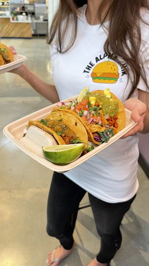 Taco Trio with Handcrafted Salsas #Veganuary at Spotless Burgers in San Gabriel