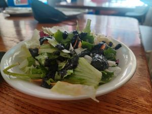 Salad with sesame dressing at O'Kims in Honolulu
