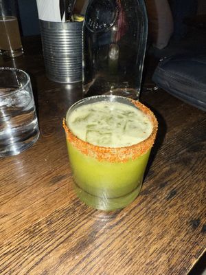 Green margarita  at Bartaco in Boulder