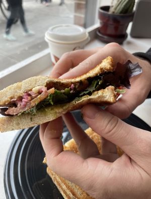 Vegan sandwich  at Breakaway Cafe in Dover