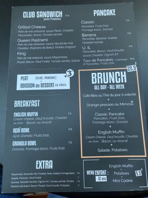 Menu  at Cafeincup in Bordeaux