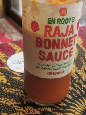 Wonderful. They even have their own sauce! 💖 at En Root - Peckham in South East London