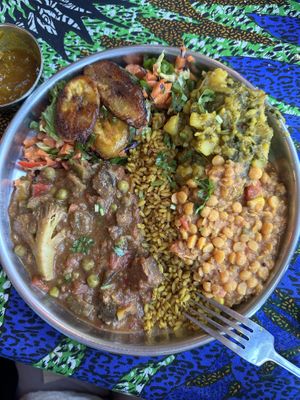 Don Dada thali  at En Root - Peckham in South East London