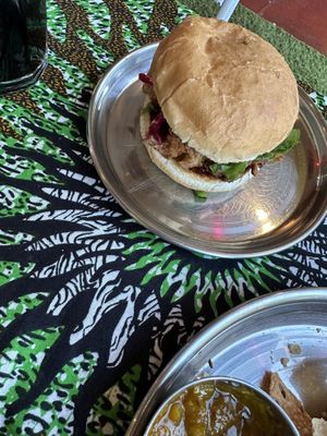 Pakora slider   at En Root - Peckham in South East London