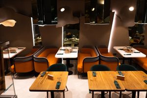 restaurant hall at Tomorrow in Moscow