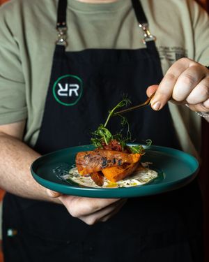 baked sweet potato at Tomorrow in Moscow