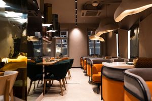 restaurant hall at Tomorrow in Moscow