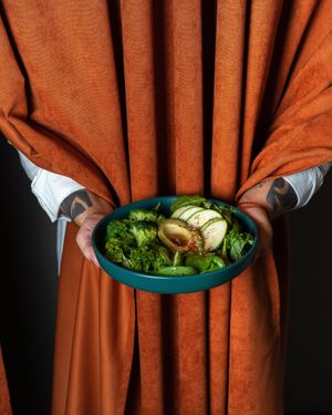 green salad at Tomorrow in Moscow