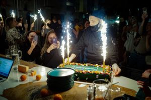 Opening party #Veganuary at Tomorrow in Moscow