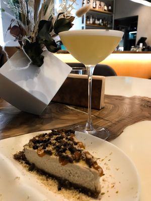 Fennel Sour & cheesecake at Tomorrow in Moscow