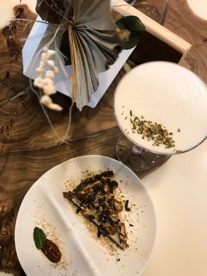 Fennel Sour & cheesecake at Tomorrow in Moscow