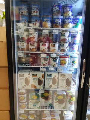 Some of their vegan ice creams at Earth Origins Market in Port Charlotte