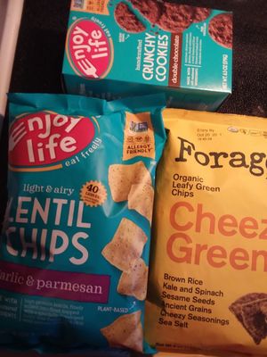 Some vegan snacks at Earth Origins Market in Port Charlotte