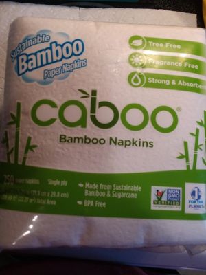 They have sustainable paper products at Earth Origins Market in Port Charlotte