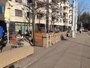 Outdoor seating at Walter Buchmann - Hubertus in Zurich