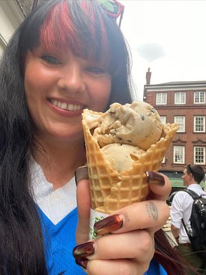 Cookie dough icecream at Ben & Jerry's in London