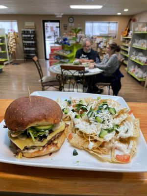 You won't find this burger anywhere else in the state of Arkansas! 
The New Breed Burger.
Not made in a lab, soy free, gluten free, allergen free, Meat Free, Dairy Free! TASTE like a real burger! at Tree of Life in Mountain Home