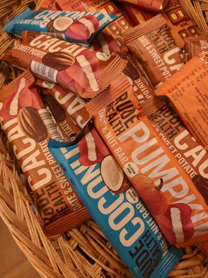 Rude health bars at Tea Brewery in Mahone Bay