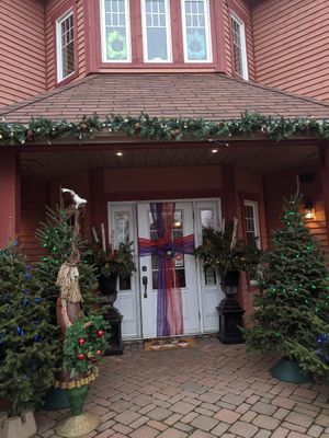 Outside at Tea Brewery in Mahone Bay