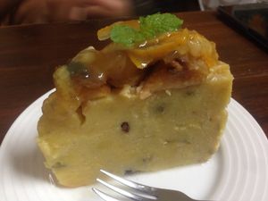 Sweet potato Apple Cake at Sujata in Kyoto