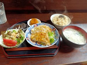 Dumpling set at Sujata in Kyoto