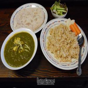 Spinach curry. at Sujata in Kyoto