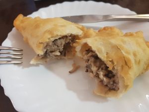 Shiitake empanada at Pasiones Bar  in Gijon