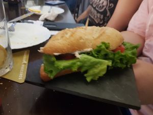 "tuna" sandwich at Pasiones Bar  in Gijon