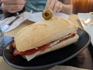 Sandwich at Pasiones Bar  in Gijon