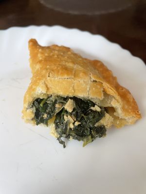 Spinach empanada  at Pasiones Bar  in Gijon