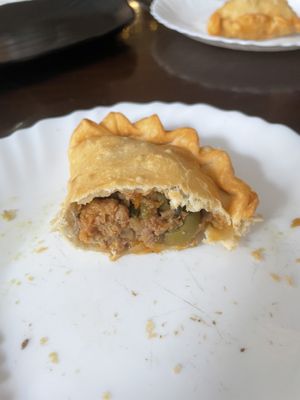 Plant-based meat empanada   at Pasiones Bar  in Gijon
