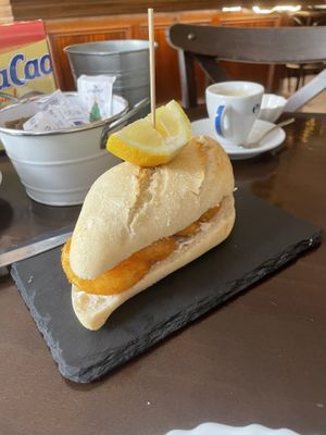 Pincho de no-calamares   at Pasiones Bar  in Gijon