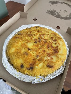 Tortilla de chorizo - amazing!  at Pasiones Bar  in Gijon