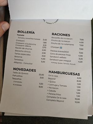 Menu 25/5/25 (1/2) at Pasiones Bar  in Gijon