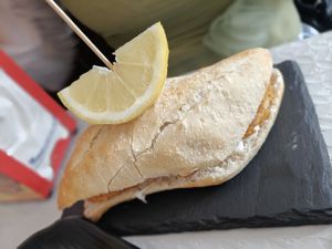 Pincho de no-calamares at Pasiones Bar  in Gijon