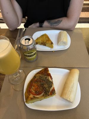 Tortillas "chorizo” & ”napolitana”  at Pasiones Bar  in Gijon