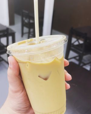 Iced Latte! at Current: Nerd Café in Decatur