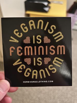 Vegan merch!  at Bread + Roses in Hyannis