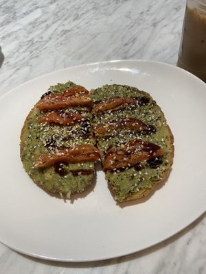 Avocado toast  at Bread + Roses in Hyannis