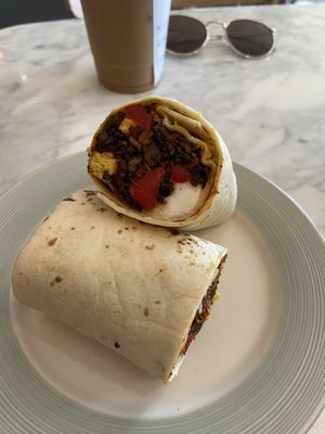 Breakfast Burrito  at Bread + Roses in Hyannis
