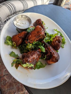 wings - so good! at Bread + Roses in Hyannis