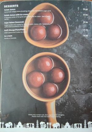 Menu 5 at Pint Size Indian in Point Cook