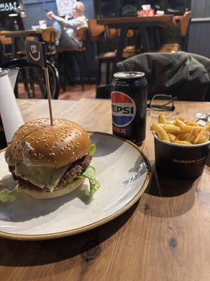 Impossible burger made vegan option  at Burger Urge in Armidale