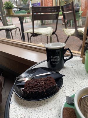 Gâteau au chocolat noir  at Anne&Max in Apeldoorn
