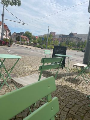 Sitzplätze draußen   at Cafe MUSTI in Erfurt