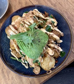 Potato hash breakfast   at Relish in Henfield