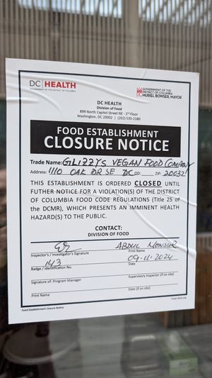 Closed for a few weeks already :/ at Glizzys in Washington