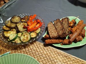 Grilled vegatables and vegan BBQ at Vegreat in Valencia