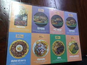 Evening menú 2/2 at Tulasi in Cochabamba